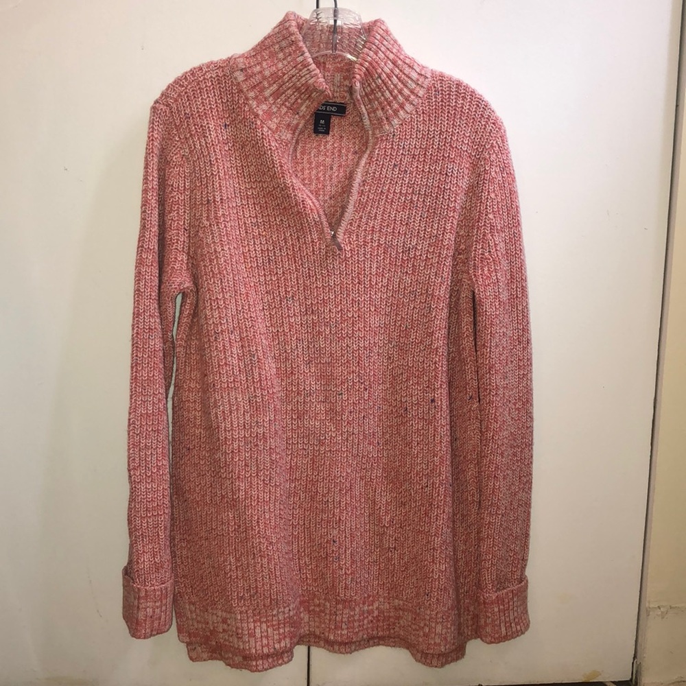 Lands’ End quarter zip sweater.